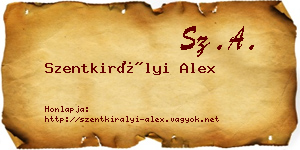 Szentkirályi Alex névjegykártya